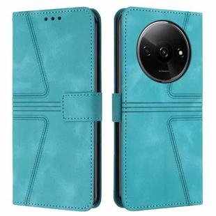 For Xiaomi Redmi A3 Triangle Solid Color Leather Phone Case(Green)