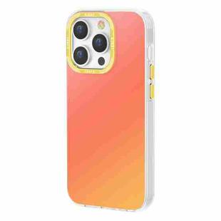 For iPhone 14 Pro Max TGVIS Grace Series Gradient Color Phone Case(Sunrise Orange)