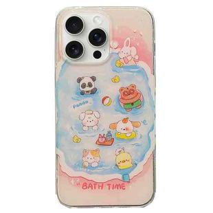 For iPhone 15 Pro Double Sided IMD Full Coverage TPU Phone Case(Multiple Animal Avatars)