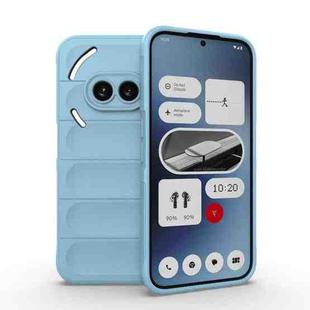 For Nothing Phone 2a Magic Shield TPU + Flannel Phone Case(Light Blue)
