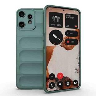 For Nothing CMF Phone 2 Pro 5G Global Magic Shield TPU + Flannel Phone Case(Dark Green)