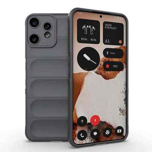 For Nothing CMF Phone 2 Pro 5G Global Magic Shield TPU + Flannel Phone Case(Dark Grey)