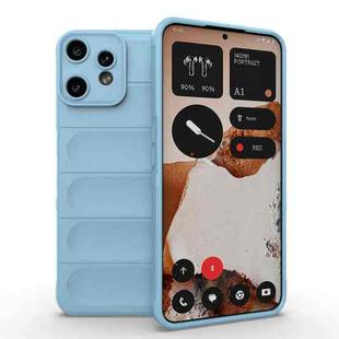 For Nothing CMF Phone 2 Pro 5G Global Magic Shield TPU + Flannel Phone Case(Light Blue)