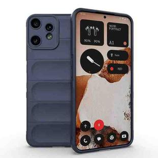 For Nothing CMF Phone 2 Pro 5G Global Magic Shield TPU + Flannel Phone Case(Dark Blue)