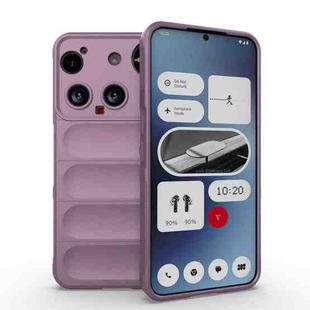 For Nothing Phone 3 Magic Shield TPU + Flannel Phone Case(Purple)
