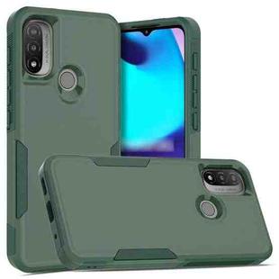 For Motorola Moto E20 / E30 / E40 2 in 1 PC + TPU Phone Case(Dark Green)