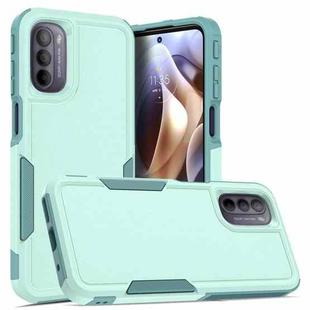 For Motorola Moto G31 / G41 2 in 1 PC + TPU Phone Case(Light Green)