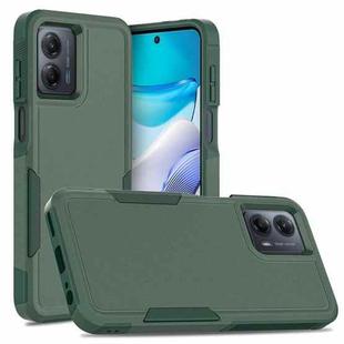 For Motorola Moto G 5G 2023 2 in 1 PC + TPU Phone Case(Dark Green)