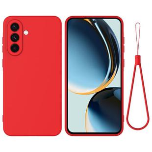 For Samsung Galaxy M56 / F56 5G Pure Color Liquid Silicone Shockproof Phone Case(Red)