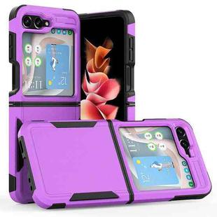 For Samsung Galaxy Z Flip5 2 in 1 PC + TPU Phone Case(Purple)