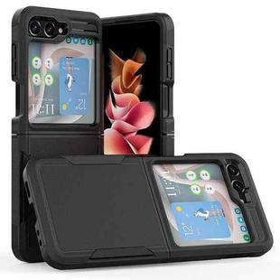 For Samsung Galaxy Z Flip5 2 in 1 PC + TPU Phone Case(Black)