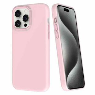 For iPhone 15 Pro Max Big Hole Dopamine PC Phone Case(Pink)