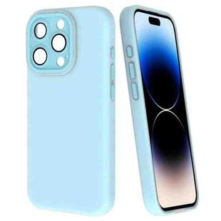 For iPhone 14 Pro Fine Hole Dopamine PC Phone Case(Blue)