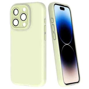 For iPhone 14 Pro Fine Hole Dopamine PC Phone Case(Green)