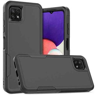 For Samsung Galaxy A22 5G 2 in 1 PC + TPU Phone Case(Black)