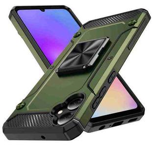 For Samsung Galaxy A05 Shockproof Metal Holder Phone Case(Olive Green)