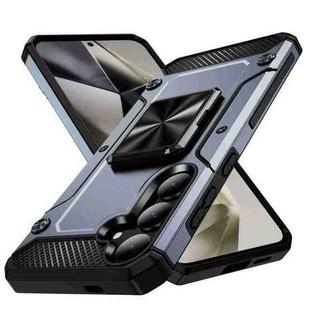 For Samsung Galaxy S24+ 5G Shockproof Metal Holder Phone Case(Grey)