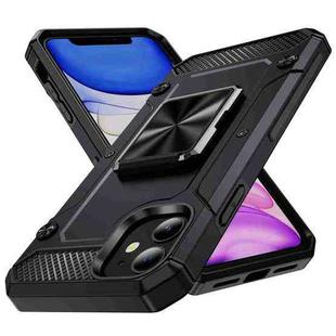 For iPhone 11 Shockproof Metal Holder Phone Case(Black)