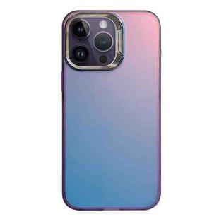 For iPhone 14 Pro Max Laser Gradient Color PC + TPU Phone Case(Dazzle Purple)