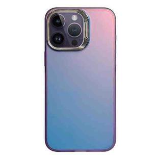 For iPhone 13 Pro Laser Gradient Color PC + TPU Phone Case(Dazzle Purple)
