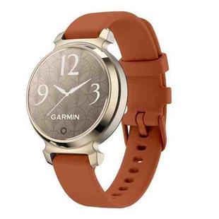 For Garmin Lily 2 Silicone Watch Band Wristband(Mocha Brown)