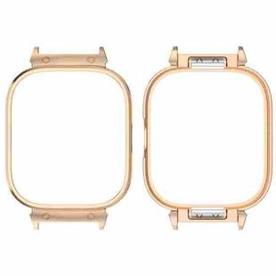 For CMF Watch Pro D395 20mm Metal Frame Watch Protective Case(Rose Gold)