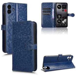 For Nothing CMF Phone 1 Honeycomb Dot Texture Leather Phone Case(Blue)