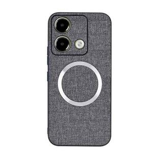 For Xiaomi Redmi Note 13 5G CD Magsafe Magnetic Cloth Texture Phone Case(Grey)