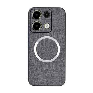 For Xiaomi Redmi Note 13 Pro 5G CD Magsafe Magnetic Cloth Texture Phone Case(Grey)