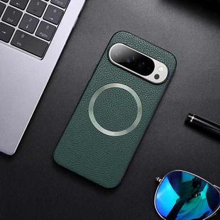 For Google Pixel 9 Pro CD Magsafe Magnetic Litchi Texture Phone Case(Green)