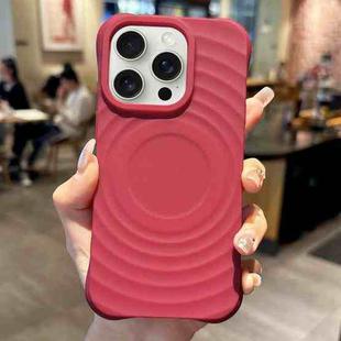For iPhone 15 Pro Max Ring Texture TPU Phone Case(Red)