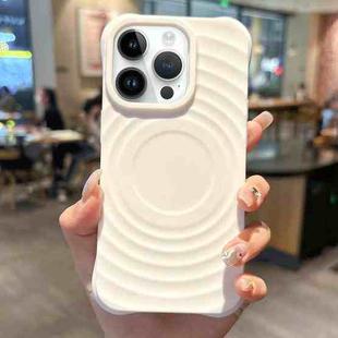 For iPhone 14 Pro Max Ring Texture TPU Phone Case(White)
