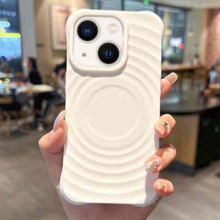 For iPhone 13 Ring Texture TPU Phone Case(White)