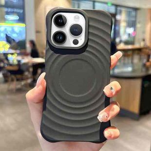 For iPhone 12 Pro Max Ring Texture TPU Phone Case(Black)