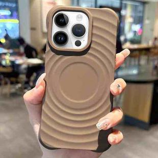 For iPhone 12 Pro Ring Texture TPU Phone Case(Khaki)