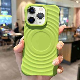 For iPhone 11 Pro Ring Texture TPU Phone Case(Green)