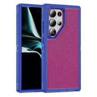 For Samsung Galaxy S24 Ultra 5G Guard Frosted Double Layer Phone Case(Blue+Rose Red)