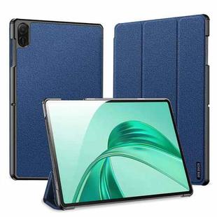 For Honor Pad X8a DUX DUCIS Domo Series Cloth Texture Magnetic Leather Tablet Case(Blue)