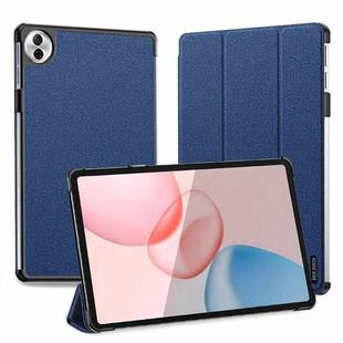 For Honor Pad 10 DUX DUCIS Domo Series Cloth Texture Magnetic Leather Tablet Case(Blue)