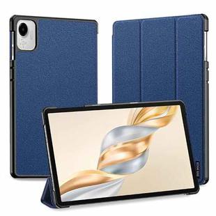For Honor Pad X9a / X9 DUX DUCIS Domo Series Cloth Texture Magnetic Leather Tablet Case(Blue)