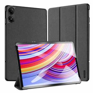 For Xiaomi Redmi Pad Pro 12.1 DUX DUCIS Domo Series Cloth Texture Magnetic Leather Tablet Case(Black)