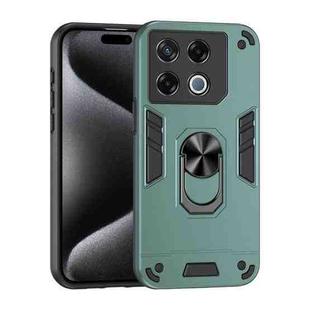 For Infinix GT 20 Pro Shockproof Metal Ring Holder Phone Case(Green)