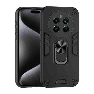 For Realme Narzo 70 Pro Shockproof Metal Ring Holder Phone Case(Black)
