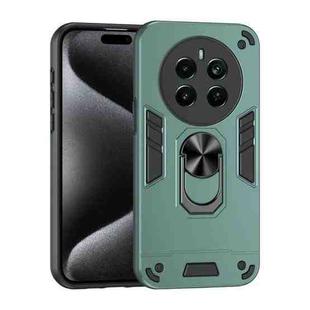 For Realme Narzo 70 Pro Shockproof Metal Ring Holder Phone Case(Green)
