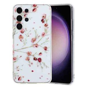 For Samsung Galaxy S24 Ultra 5G Colorful Painting Pattern TPU Phone Case(Red Flowers)