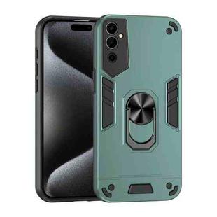 For Tecno Pova Neo 2 4G Shockproof Metal Ring Holder Phone Case(Green)