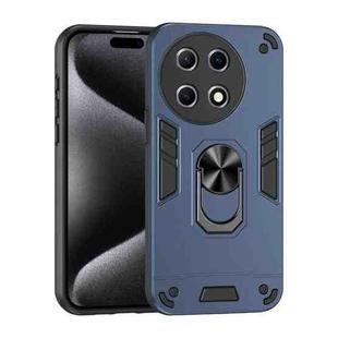 For Tecno Camon 30S / 30S Pro Shockproof Metal Ring Holder Phone Case(Blue)
