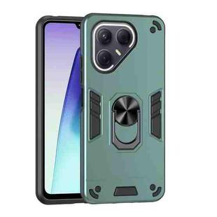 For Tecno Pova 7 5G Shockproof Metal Ring Holder Phone Case(Green)