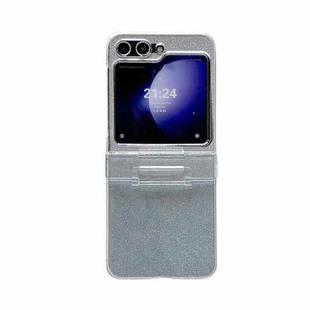 For Samsung Galaxy Z Flip5 5G Skin Feel PC Flash Paper Shockproof Phone Case(Blue Silver Gradient)