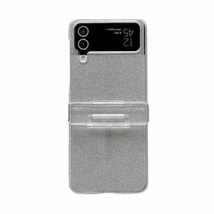 For Samsung Galaxy Z Flip3 5G Skin Feel PC Flash Paper Shockproof Phone Case(Silver)